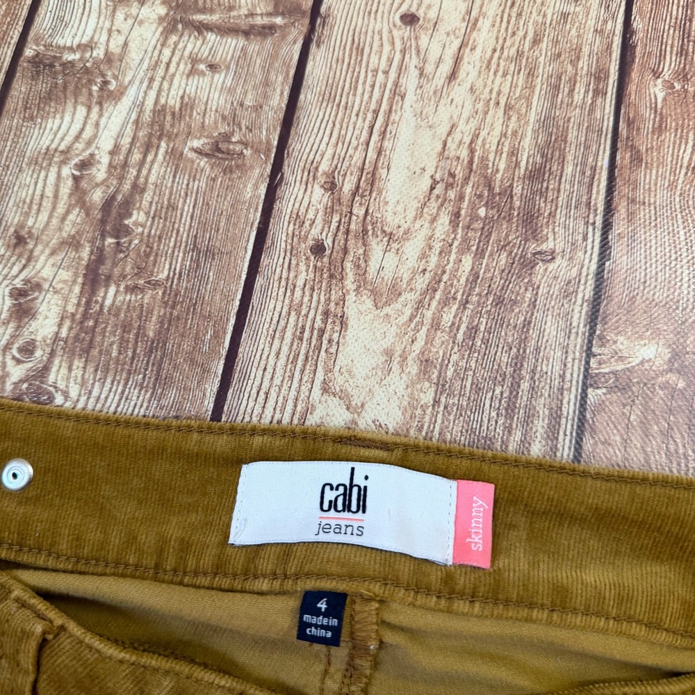 Cabi 3197 Skinny Corduroy Pants Womens size 4 Brown Stretch Casual - Picture 2 of 9